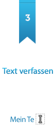 3. Text verfassen oder Namen verwenden